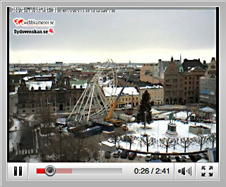 Byggfilm: Pariserhjul på Stortorget i Malmö