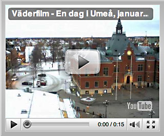 Väderfilm: En dag i Umeå