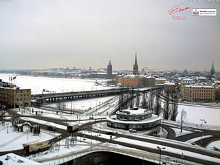 Webbkamera, Stockholm, Slussen, Riddarfjärden, bildgalleri, vackert, webcam, väder, weather