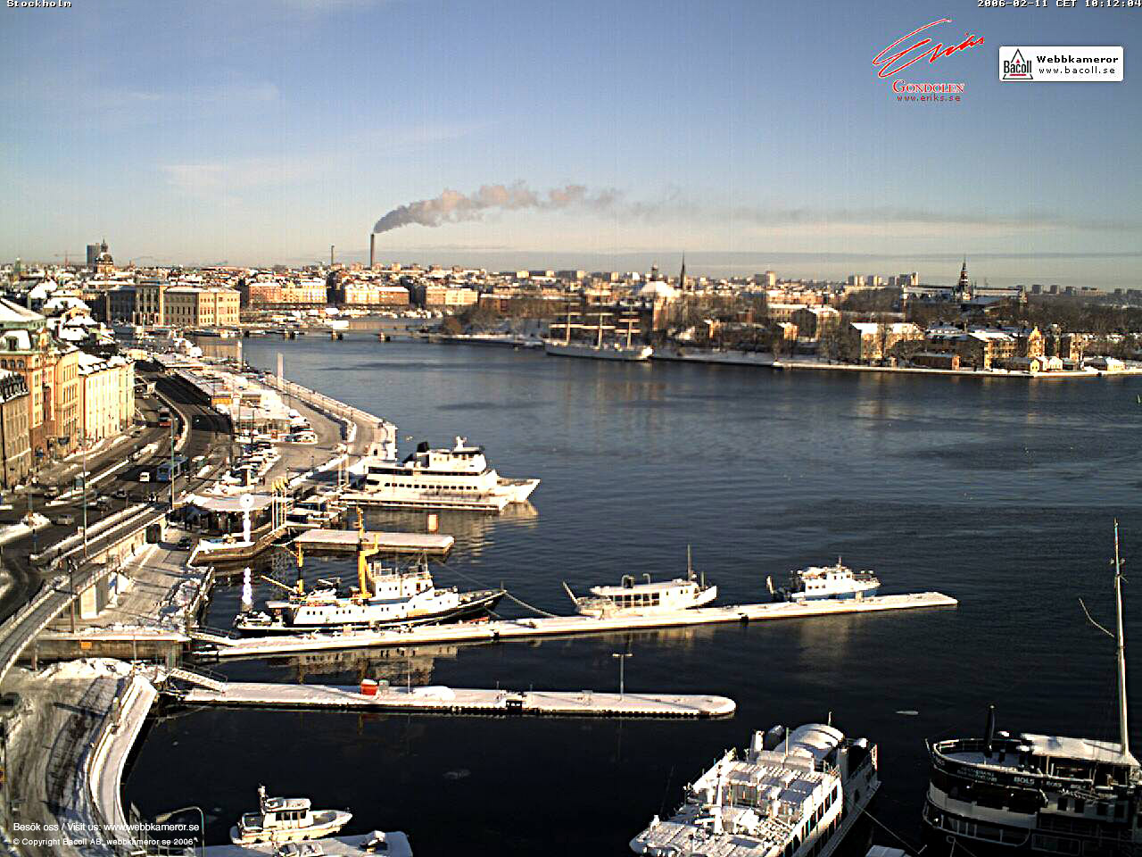 Webbkameror, Stockholm, webcam, väder, weather