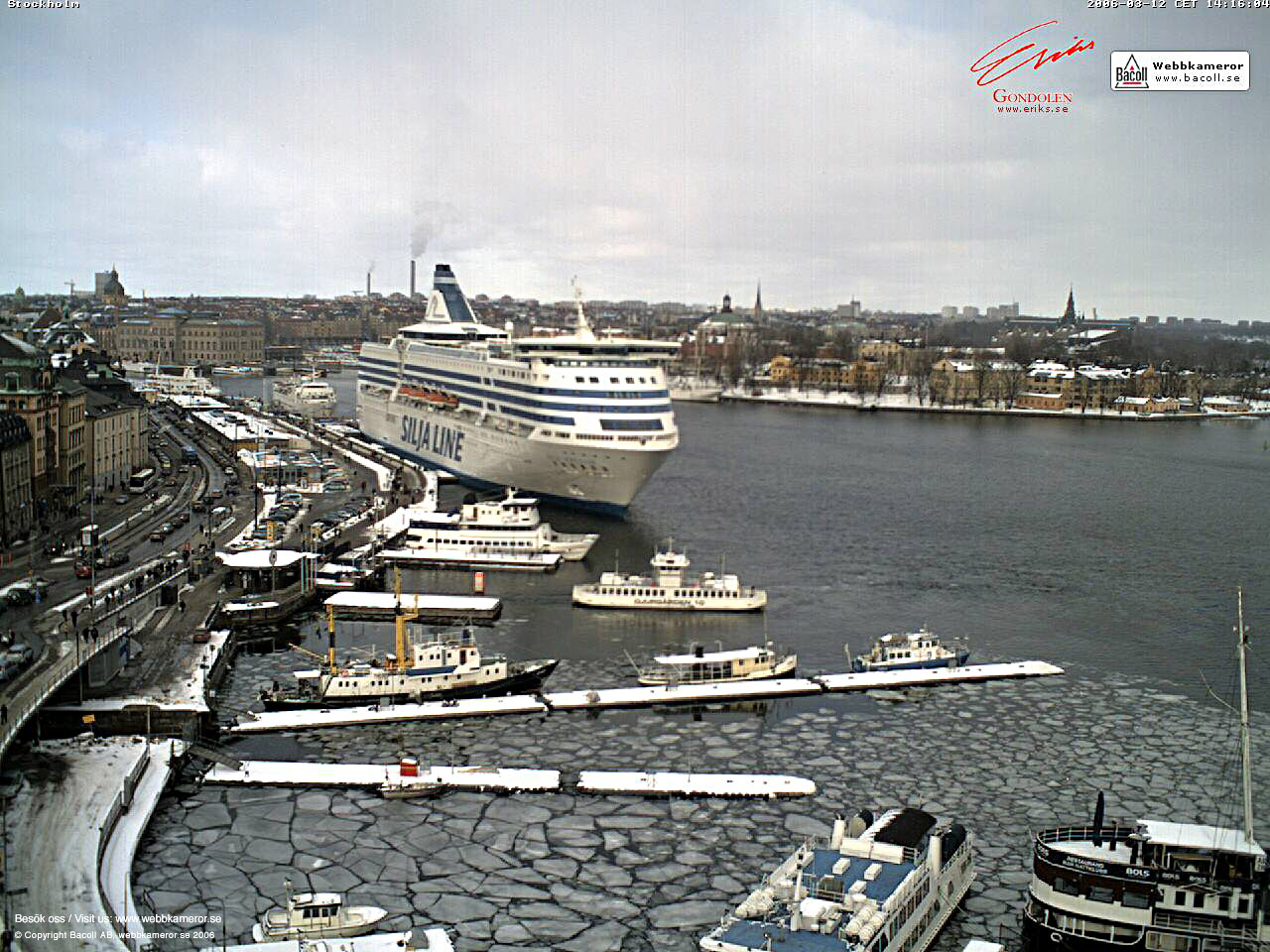 Webkamera, Stockholm, webcam, väder, weather, Silja Line